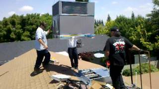 Air conditioning rooftop install [upl. by Porte]