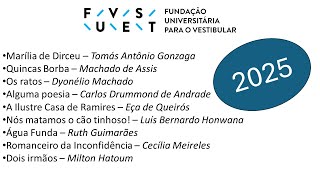 Lista de livros da Fuvest 2025 [upl. by Thurlough]