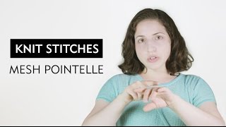 Machine Knitting For Beginners  Mesh Pointelle Stitch [upl. by Adlanor496]