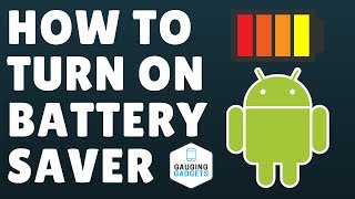 How To Turn On Battery Saver  Android Battery Save Mode [upl. by Idhem]