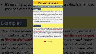 PhD Viva Question with Answer 218 phd phdviva [upl. by Farmelo]