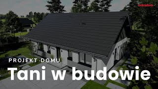 Projekt domu Tani w budowie dom parterowy od Extradompl [upl. by Laerol]