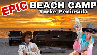 YORKE PENINSULA  SQUID SAND AND SUNSETS  Travelling Australia  4x4 Fuso Canter [upl. by Ecirum]