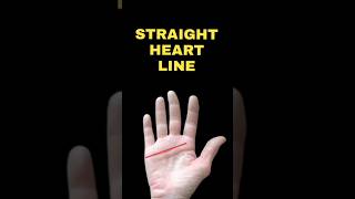 Straight Heart Line Personality palmistry palmist heartline astrology fortuneteller astro [upl. by Esinahs314]