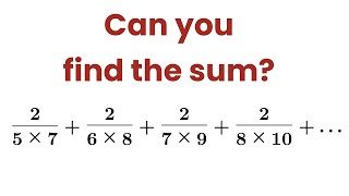 Can you find the sum of this infinite series  Stepbystep explanation [upl. by Leverett744]