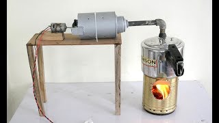 How to Make Steam Power Generator at Home  a Cool Science Project [upl. by Limak293]