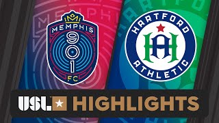 Memphis 901 FC vs Hartford Athletic  Game Highlights [upl. by Opaline753]