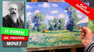 Painting Like Monet  Impressionist Techniques  Full Tutorial [upl. by Aldo751]