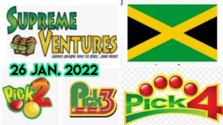 Jamaica Pick 2 Pick 3Pick 4 Best Numbers for  26 Jan 2022  just try [upl. by Buyers]