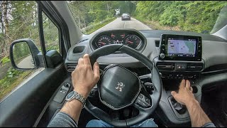 Peugeot Rifter  4K POV Test Drive 233 Joe Black [upl. by Esserac573]