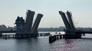 Klappbrücke KAPPELN an der Schlei  Schleibrücke in SchleswigHolstein [upl. by Cantu]