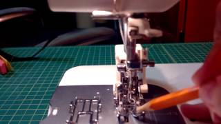 Janome Convertible Even Feed Foot CLOSED TOE on PQ1500S [upl. by Eednyl]