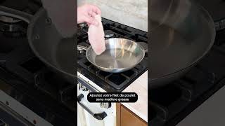 Comment cuisiner un blanc de poulet dans une poêle en inox [upl. by Arondel864]