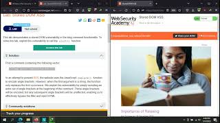 Stored DOM XSS Burp Suite  SOLVED [upl. by Enrev660]