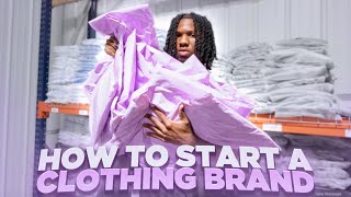 HOW TO START A CLOTHING BRAND WITH 200 CHEAP [upl. by Anairad287]