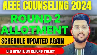 Amrita Counseling 2024 second allotment important official update ✅  Big change in schedule 🔴 aeee [upl. by Alphonsine787]