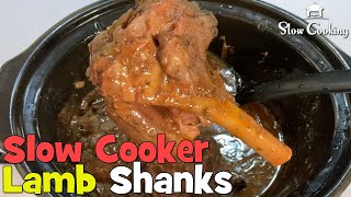 Simple and Amazing Slow Cooker Lamb Shanks [upl. by Hgieloj]