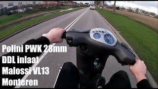 PIAGGIO ZIP 180cc 28mm PWK MONTEREN  POV [upl. by Madge301]