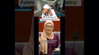 Kai cenat reacts to Fatima Payman speech 😂 kaicenatstream kaicenatclip kaicenatfunnymoments amp [upl. by Bertle]