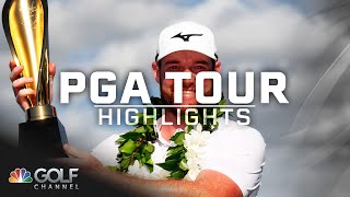 Highlights The Sony Open in Hawaii Final Round  Golf Channel [upl. by Gannie]