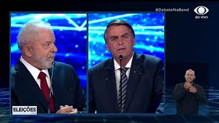 Elezioni in Brasile primo confronto in tv tra Lula e Bolsonaro volano accuse e insulti [upl. by Yemorej]