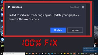 Gameloop Chinese FAILED TO INITIALIZE RENDERING ENGINE FIX 100 Working in 1 Minutes [upl. by Melton960]