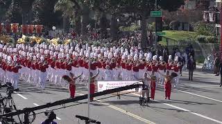 2024 PCC Tournament of Roses Honor Band amp Herald Trumpets  2024 Pasadena Rose Parade [upl. by Ellehcyt]