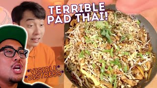 Pro Chef Reacts to THE WORST PAD THAI  Rachael Ray  Uncle Roger [upl. by Lalaj]