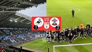 Swansea City vs Southampton Away Vlog  31 Win 🤩 [upl. by Leverett]