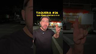 Taquería No 26 que debes de visitar sí o sí 🌮 😃 C 17 esq C 10 Col ProHogar Azcapotzalco [upl. by Neggem]