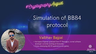 Simulation of BB84 protocol  Vaibhav Bajpai [upl. by Lamej]