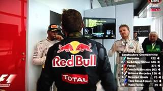 Max Verstappen podium at Brazil GP 2016 and goes to the cool down room [upl. by Heid]