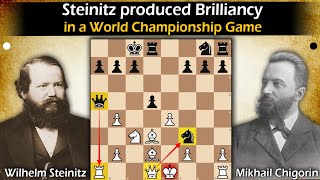 Steinitz produced another Brilliancy  Steinitz vs Chigorin 1889 [upl. by Rhianon683]