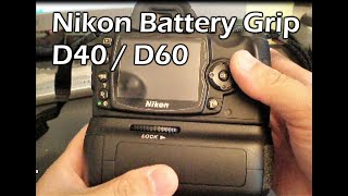 Nikon D60 D40 D40x Battery Grip  Targus TGBGD40 Battery Grip [upl. by Semela386]