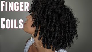 How To Finger Coils  Natural Hair  Feat Tropic Isle Living [upl. by Jelsma]