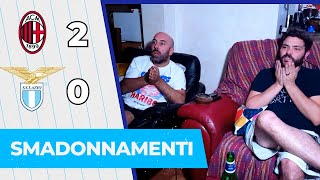 NON CI RESTA CHE SMADONNARE  REACTION MILAN  LAZIO 2  0 [upl. by Gokey517]