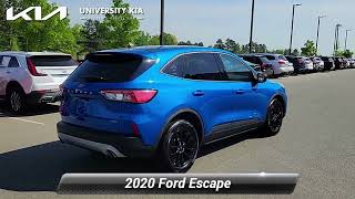 Used 2020 Ford Escape SE Sport Hybrid Durham NC 33870C [upl. by Deevan]