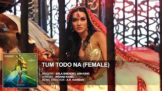 Tum Todo Na Female FULL AUDIO Song I  Aascar Films  A R Rahman  Shankar Chiyaan Vikram [upl. by Cioban]