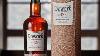 Dewars 12 years aged  blended scotch whisky review and unboxing [upl. by Hanikas490]