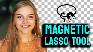 Remove Background using Magnetic Lasso Tool in Photopea  Browser Photoshop [upl. by Arissa979]