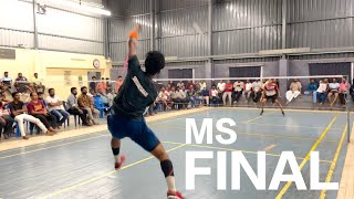 MENS SINGLES FINAL  ALL INDIA OPEN BADMINTON TOURNAMENT  SRIVARSHAN VS SATHYAMOORTHY [upl. by Annehsat734]