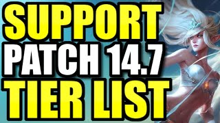 The BEST and WORST Supports to play on Patch 147 [upl. by Bohon476]