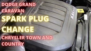 SPARK PLUG change Dodge Grand Caravan  Chrysler Town and Country [upl. by Lantha]