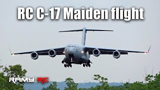 Worlds biggest RC C17 Globemaster remaiden flight [upl. by Gide]