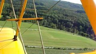 Abflug von der Hahnweide 2009 in einer Bücker 131 [upl. by Llehsram]