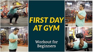 First Day at Gym  Workout for Beginners  Yatinder Singh [upl. by Etiam946]