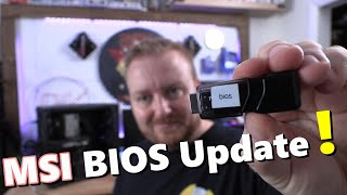 MSI BIOS update  stepbystep [upl. by Keverian]