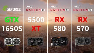 GTX 1650 SUPER vs RX 5500 XT vs RX 580 vs RX 570 Test in 7 Games [upl. by Yerg]