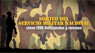 Sorteo del Servicio Militar Nacional clase 1996 anticipados y remisos [upl. by Shepley]