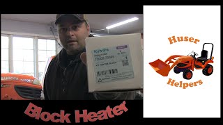 Installing a Block Heater in a Kubota D722 Engine [upl. by Ahseeyt473]